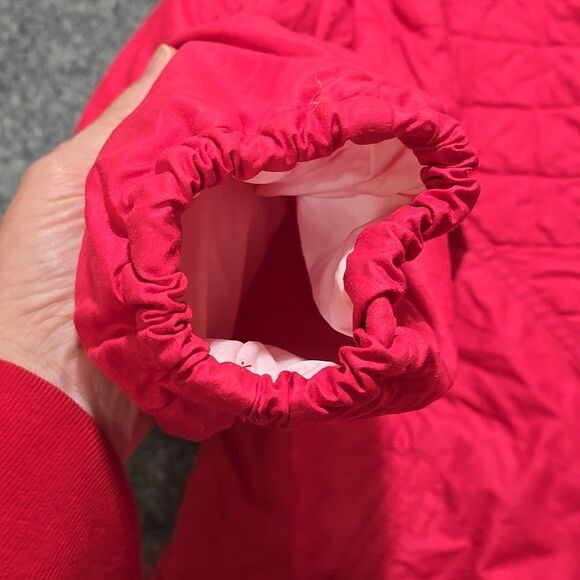 VTG Roffe Puffer Ski Jacket SzM Bomber Retro 80s Neon Pink Glam Tech Union USA - Picture 9 of 16